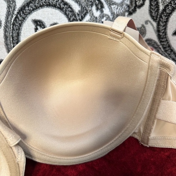 MAIDENFORM Bra 40DD Convertible Strapless Stay Up Support Beige SE6990 3485 PS - Picture 11 of 14